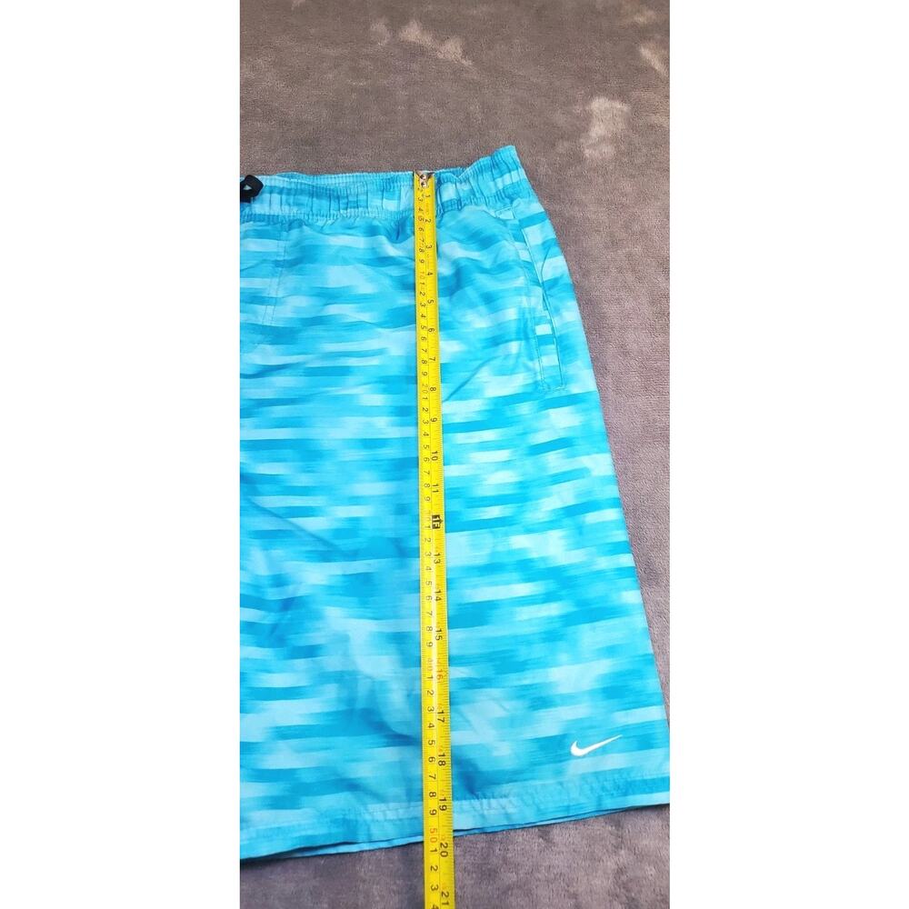 Nike Men’s Teal Swim Trunks Size L Summer Beach Za1-66 - Picture 2 of 9